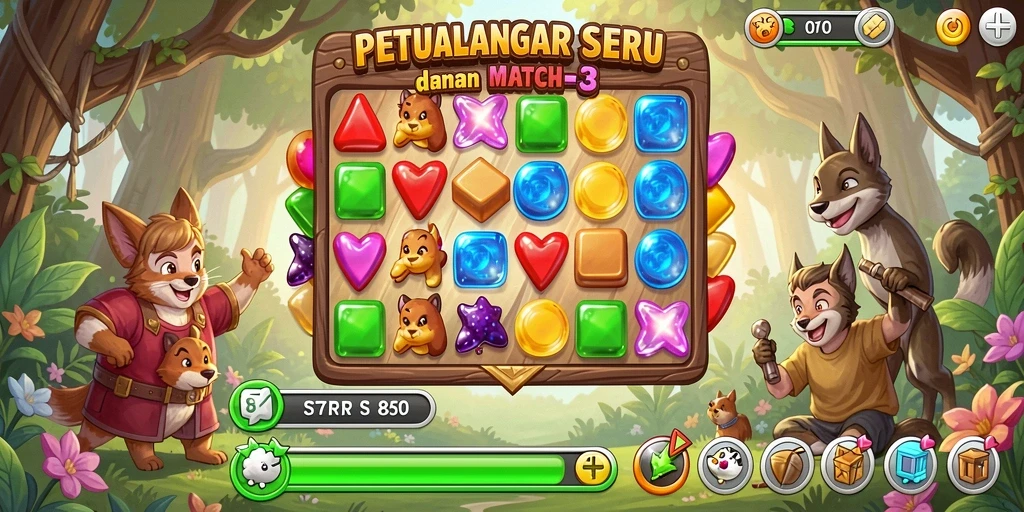 Tampilkan gameplay seru dari 8180 dengan kombinasi Match-3.