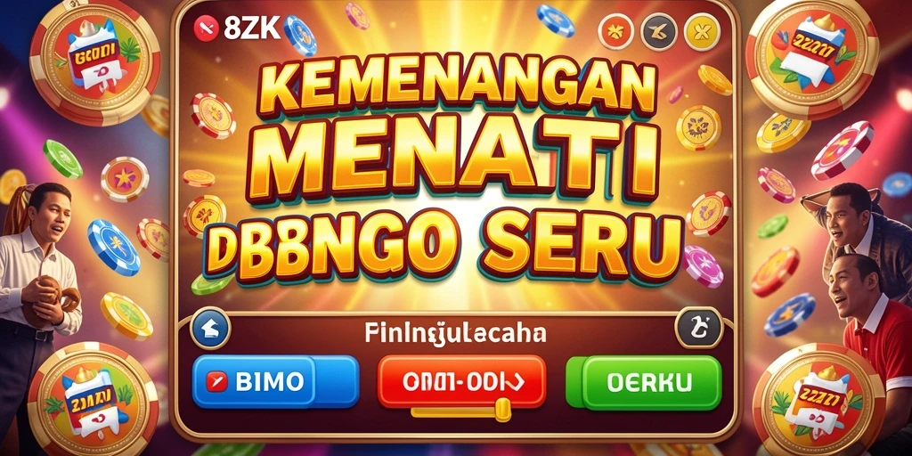 Layar permainan Bingo 8ZK dengan grafik menarik dan antarmuka yang interaktif.