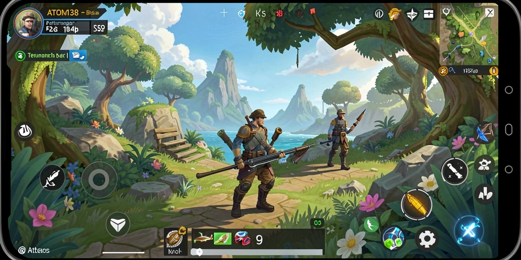 Tangkapan layar gameplay menampilkan eksplorasi bebas dalam dunia terbuka.