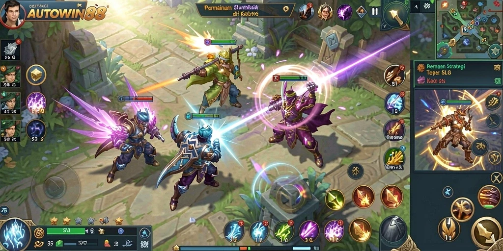 Tampilan gameplay yang mendebarkan dan intens di AUTOWIN88.