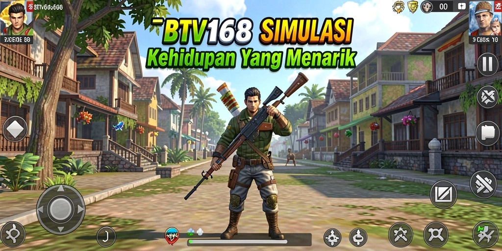 Screenshot gameplay BTV168 menampilkan interaksi karakter yang dinamis.