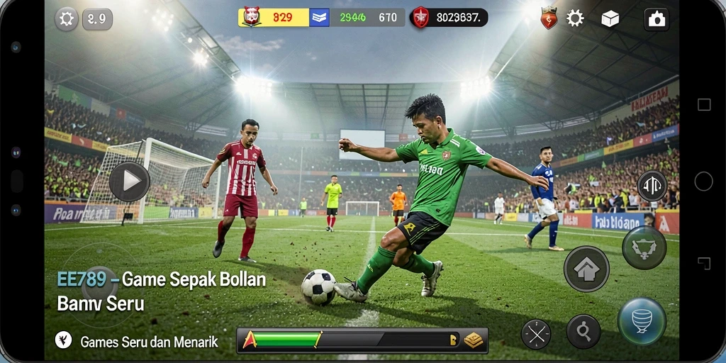 Tampilan gameplay seru dari EE789 dengan aksi pemain di lapangan.