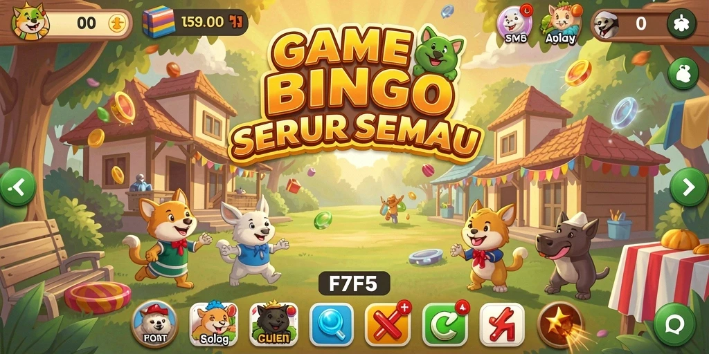 Tampilan menarik dari gameplay F7F7 Bingo yang seru.