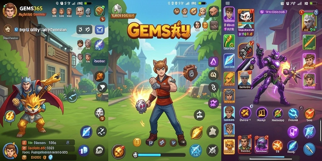 Tampilan aplikasi GEMS365 yang user-friendly dan efisien.