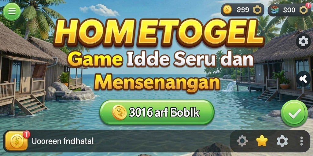 Tampilan gameplay <strong>HOMETOGEL</strong> yang menarik dan seru dalam suasana Idle.