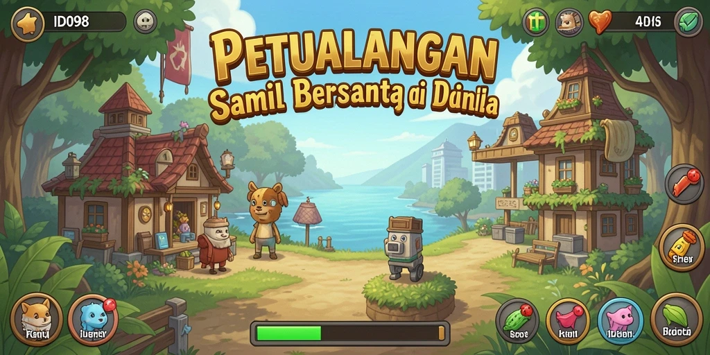 Tangkapan layar menunjukkan gameplay Idle yang santai dan menarik.