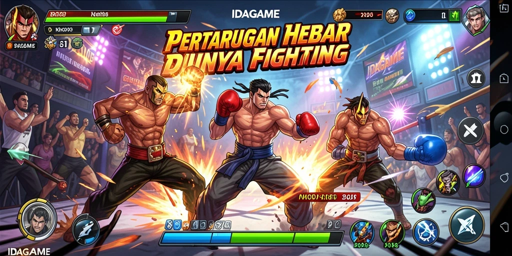 Tampilan seru dari aksi pertarungan di IDAGAME.