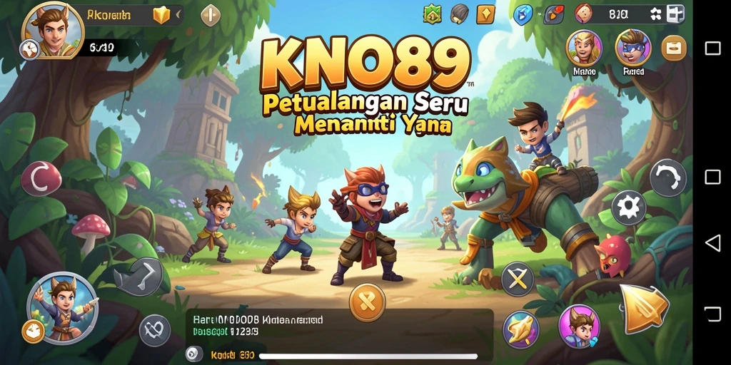 Tampilan gameplay KNO89 dengan petualangan yang mendebarkan.