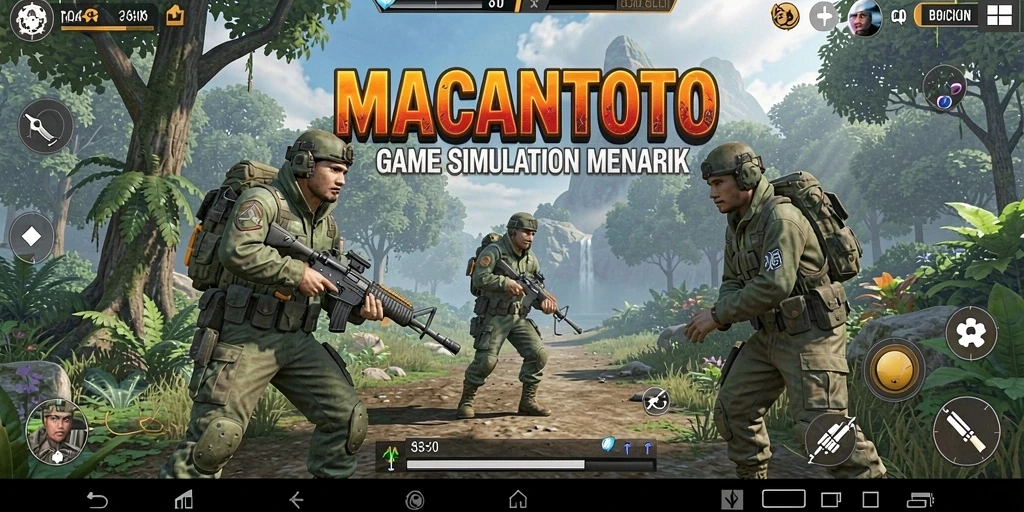 Screenshot utama MACANTOTO menampilkan gameplay Simulation yang seru dan interaktif.