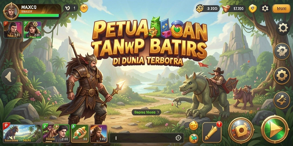 Tangkapan layar dari gameplay penuh aksi di dunia terbuka MAXSLOT.