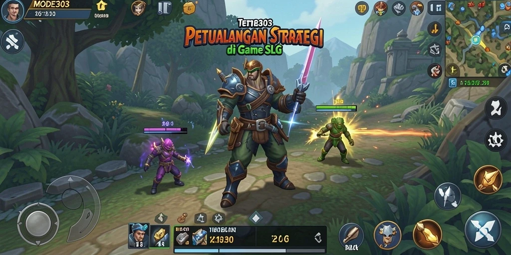 Tampilan gameplay strategis yang mendebarkan di MODE303.