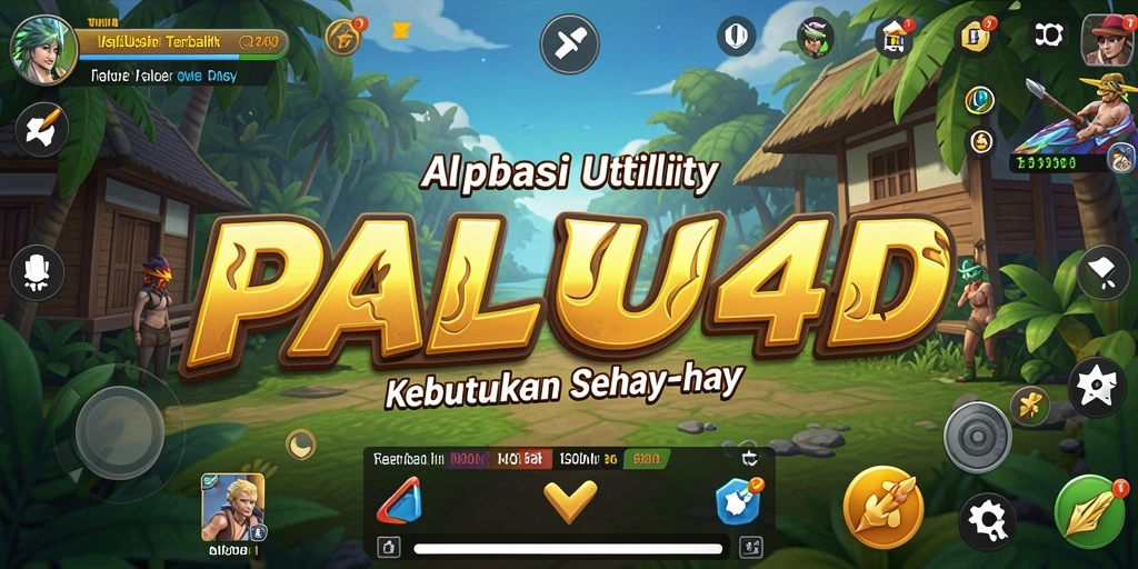 Tampilan utama aplikasi PALU4D dengan berbagai fitur utilitas.