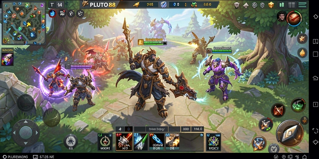 Tampilan gameplay epik di PLUTO88 yang memukau.
