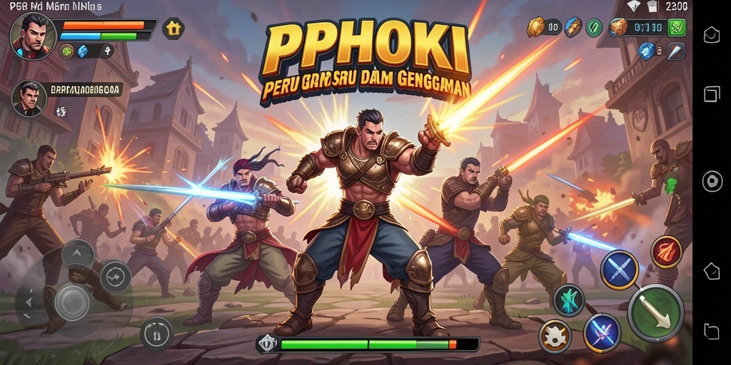 Tampilan pertarungan mendebarkan dalam PPHOKI dengan karakter unik.