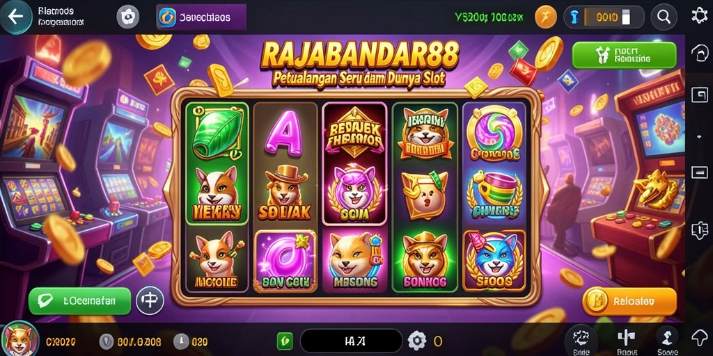 Tangkapan layar gameplay game Slot RAJABANDAR88 yang mengasyikkan.