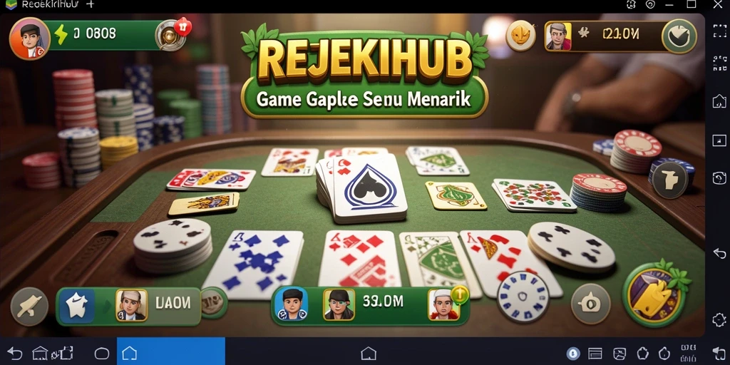 Tampilan menarik dari gameplay Gaple di REJEKIHUB.
