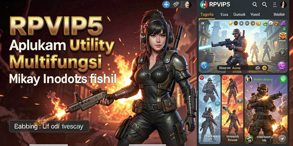 Screenshot utama RPVIP5 yang menampilkan kemudahan penggunaan aplikasi Utility.