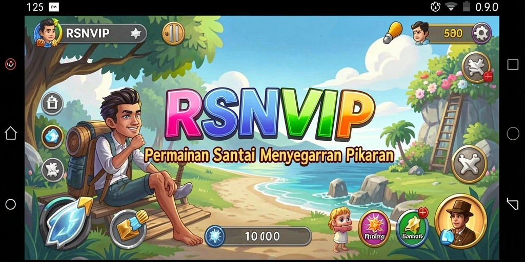 Tampilan gameplay RSNVIP yang ceria dan menghibur.