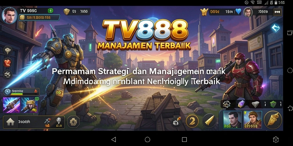 Screenshot utama TV888 menampilkan aksi strategi menegangkan.