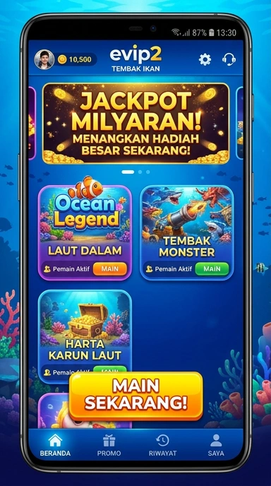 Tampilan antarmuka aplikasi evip2 yang bersih dan mudah digunakan.
